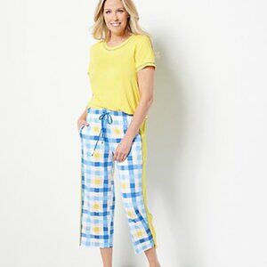 Cuddl Duds Cool & Airy Ultra Tee & Cropped Pant